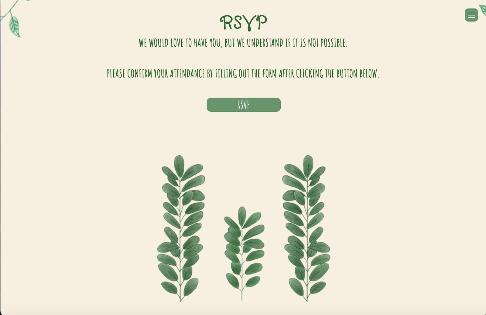 Picture of website's home screen